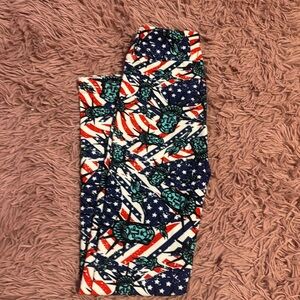 Kids l/xl patriotic leggings